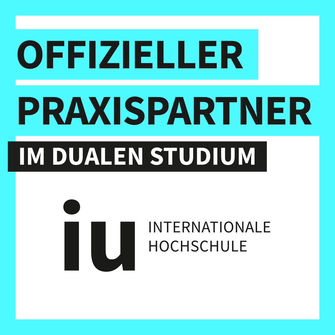 Offizielles Praxispartner Sigel der IU 