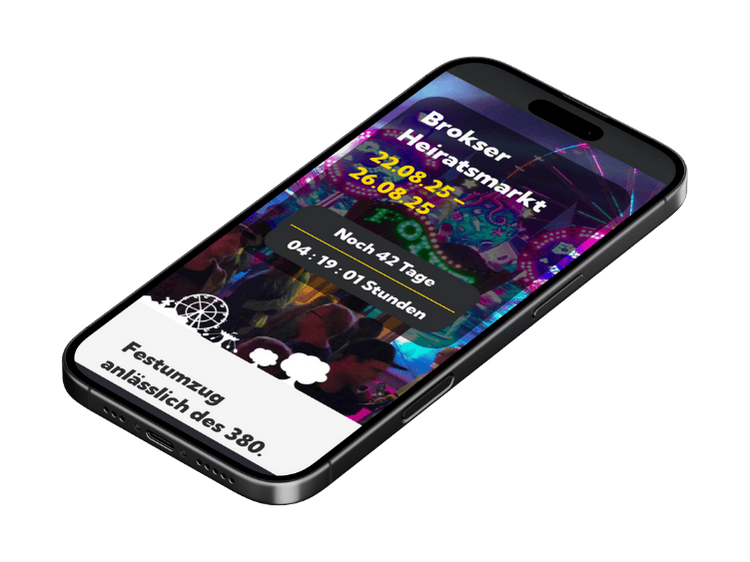 Brokser Heiratsmarkt Brokser Heiratsmarkt Website Mockup Smartphone